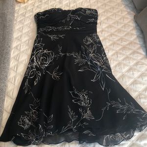 White House black market strapless dress